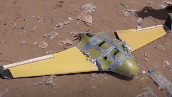 沙特為首多國聯(lián)軍公布擊落無人機視頻.png